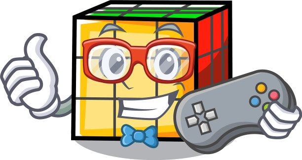 玩家魔方卡通吉祥物图片下载