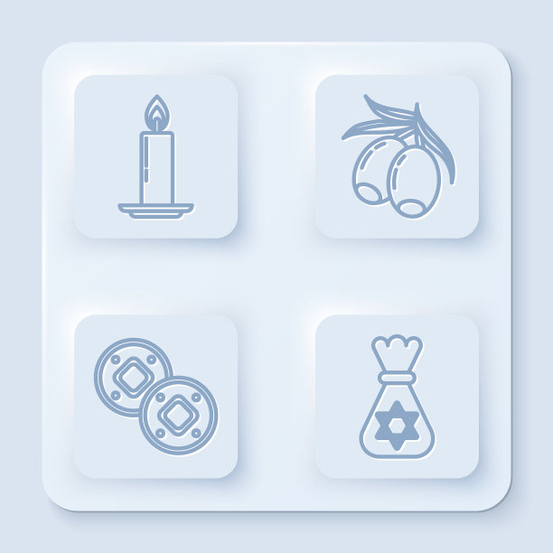 把点燃的蜡烛放在烛台上的橄榄上图片下载