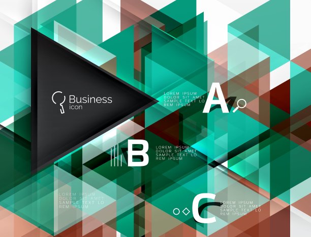 现代三角形背景图片下载