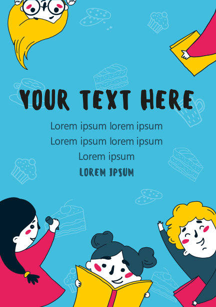 许多孩子在平板上看书图片下载