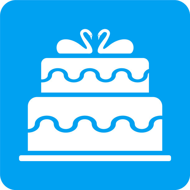 结婚蛋糕圆形方形图标图片下载