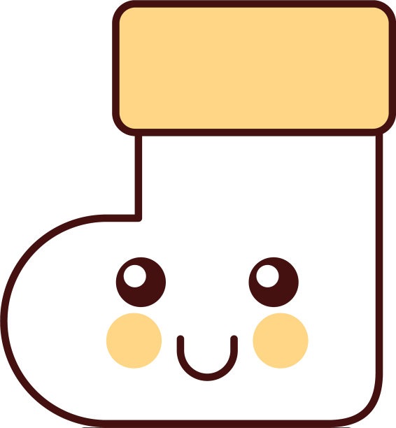 卡哇伊圣诞袜快乐卡通图片下载