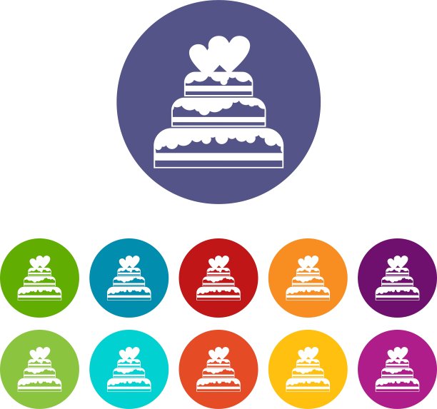 婚礼蛋糕图标图片下载