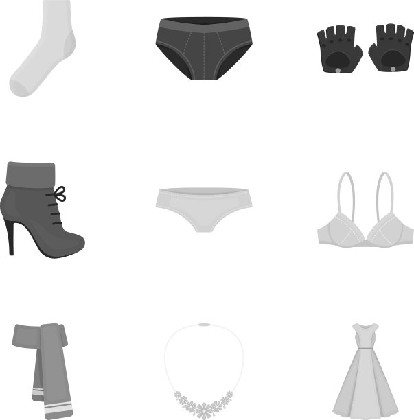 衣服设置图标在单色风格大图片下载