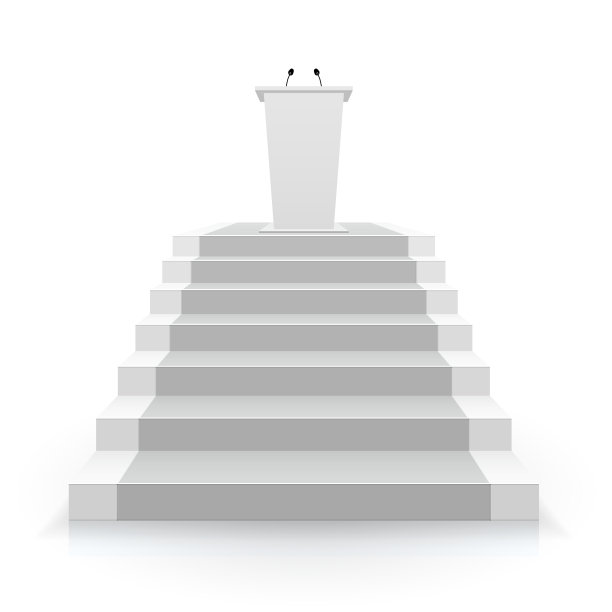 讲坛上的楼梯为讲台表演图片下载