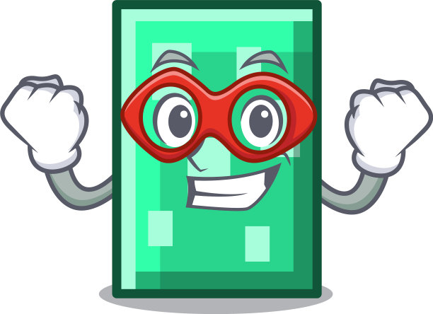 超级英雄矩形人物卡通风格图片下载