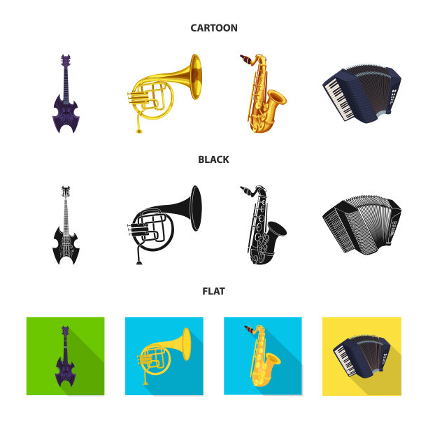 音乐和调谐图标集图片下载