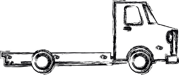 卡车厢拖车运输车轮电机图片下载