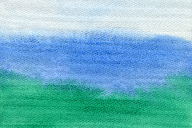蓝色、天蓝色、绿松石色和绿色抽象水彩背景纹理背景和网页横幅设计。春夏概念背景。图片下载