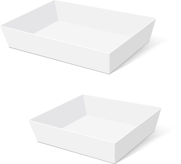用于馈赠食品或礼物的开封盒子的空白图片下载