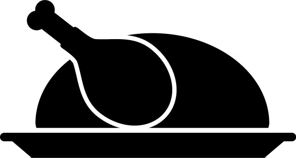 火鸡晚餐卡通传统食物图片下载