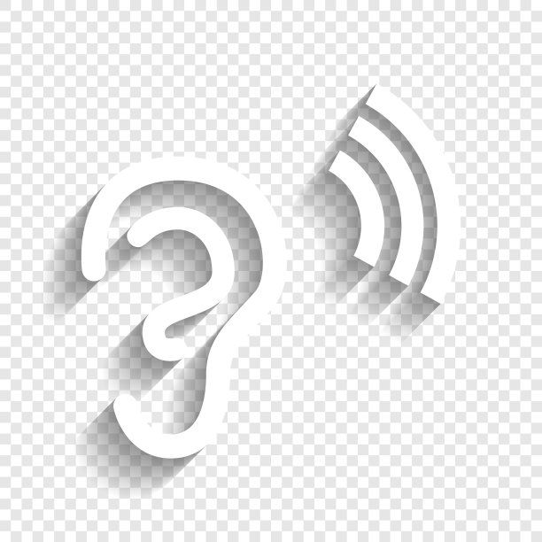 人体解剖耳征与声波图片下载