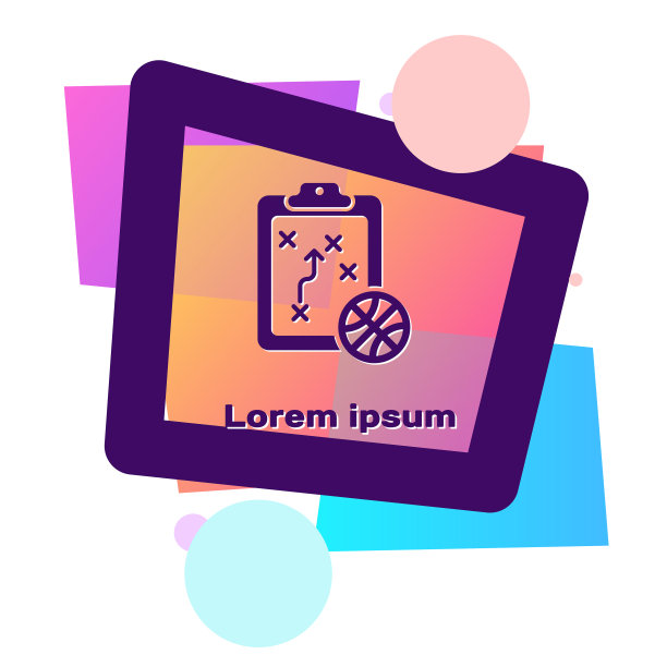 紫色规划战略概念图标孤立上图片下载