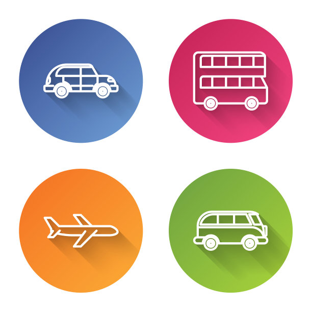 定线掀背车、双层巴士飞机图片下载