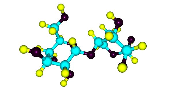 麦芽糖分子结构孤立于白色图片下载