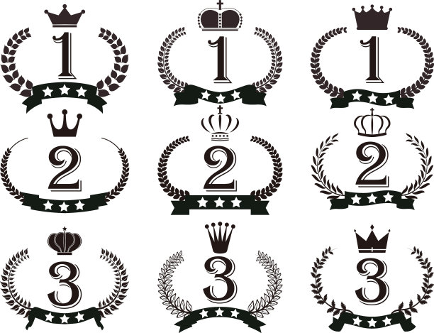 黑白宽圆框架铜月桂和图片下载