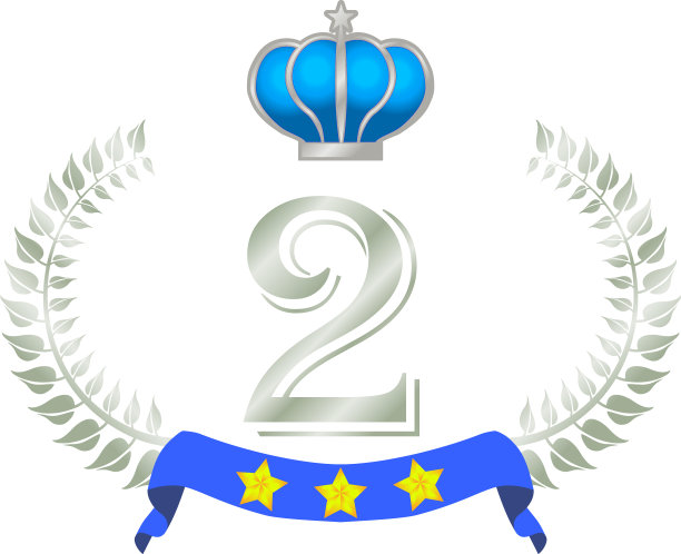 宽圆框架银月桂和皇冠和图片下载