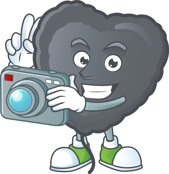 酷摄影师黑色爱气球人物图片下载