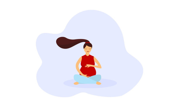 孕前瑜伽练习锻炼概念图片下载