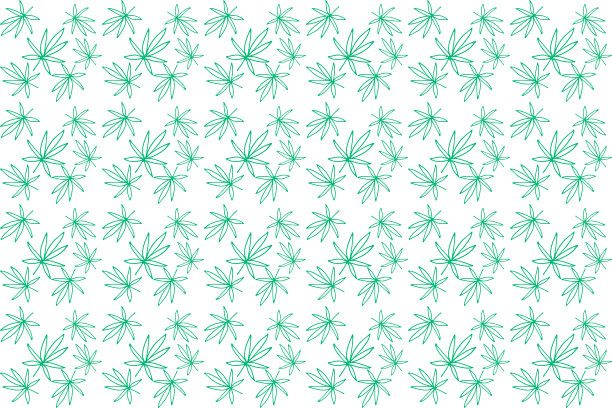 涂鸦黑色大麻叶无缝图案图片下载