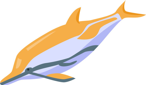 海豚图标等距风格图片下载