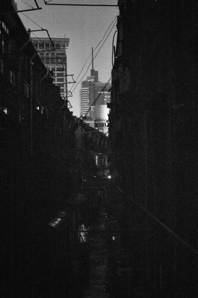 上海小巷黑与白图片下载