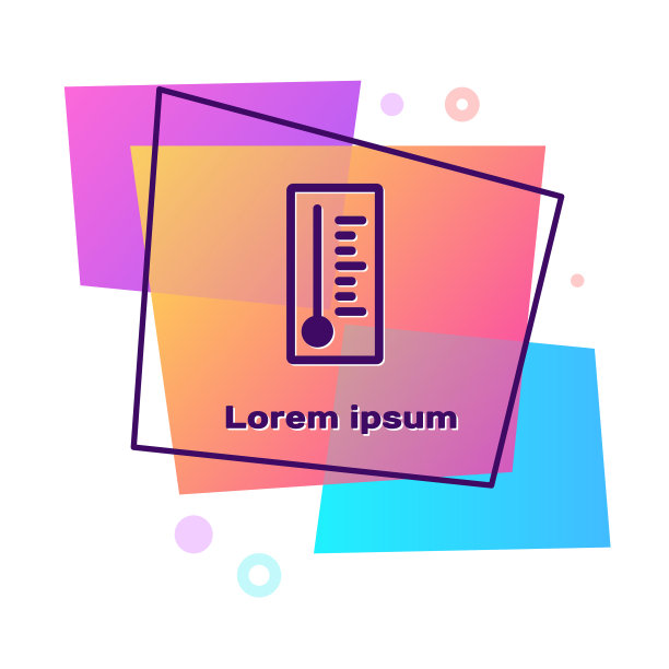 紫色气象学温度计测量热量和图片下载