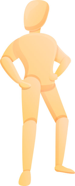 人体模型图标卡通风格图片下载