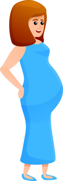 怀孕的女人保持图标卡通风格图片下载