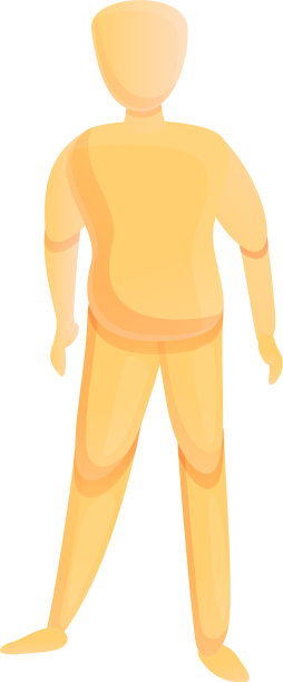 人体模型图标卡通风格图片下载