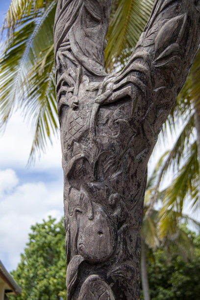 人造，部落，雕像，瓦努阿图，太平洋岛屿图片下载