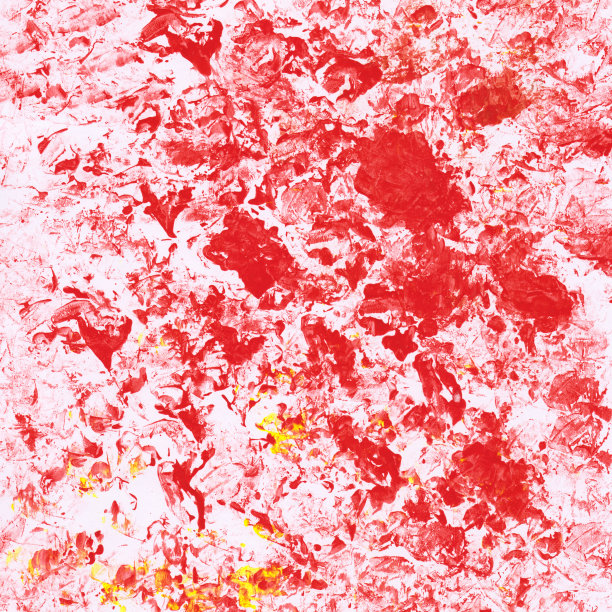 红色和黄色的抽象水彩背景。彩色手绘壁纸为您的设计。明亮的水粉画背景。图片下载