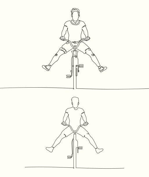 骑自行车的人的剪影图片下载