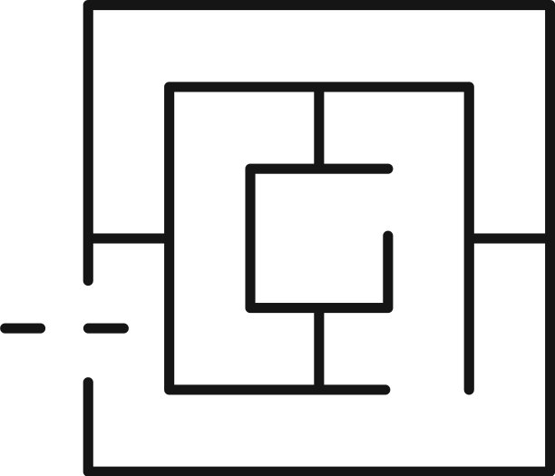 任务迷宫图标轮廓风格图片下载