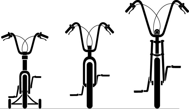 复古儿童自行车前场图片下载