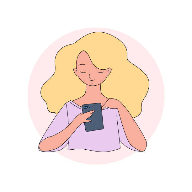 拿着手机的女孩图片下载