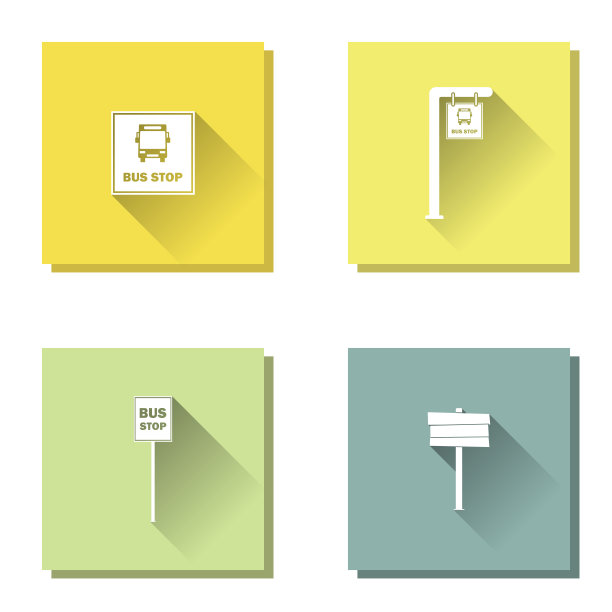 传输停止矢量图标的集合。图层分组便于编辑插图。为你设计图片下载