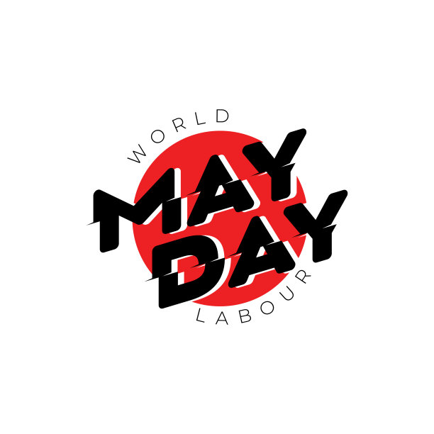 矢量插图国际劳动节庆祝5月1日，也称为五一节。可以用于问候，横幅，背景，模板，徽章，符号，图标，标志和打印设计。图片下载