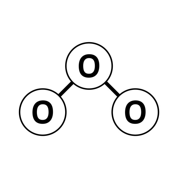 臭氧分子图标图片下载