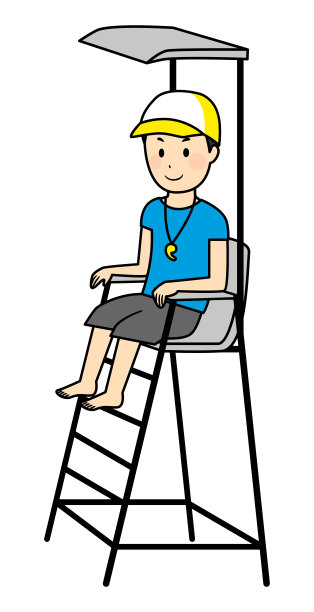 家庭成员穿着泳衣的插图图片下载