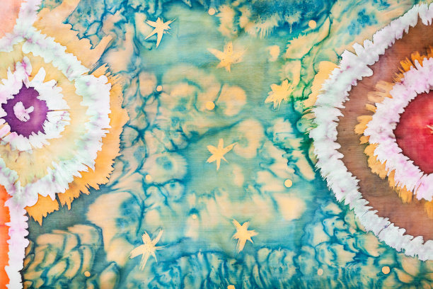 片断的装饰与扎染和热蜡染图片下载