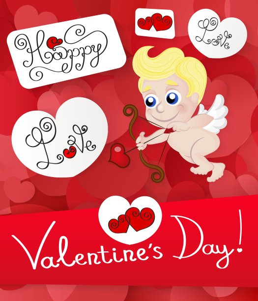 爱丘比特，情人节图片下载