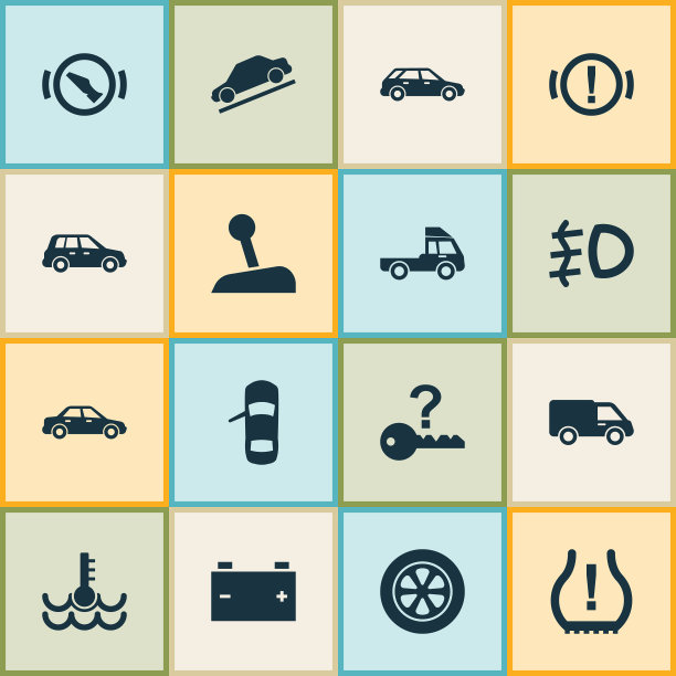 汽车图标设置与停车旅行车图片下载