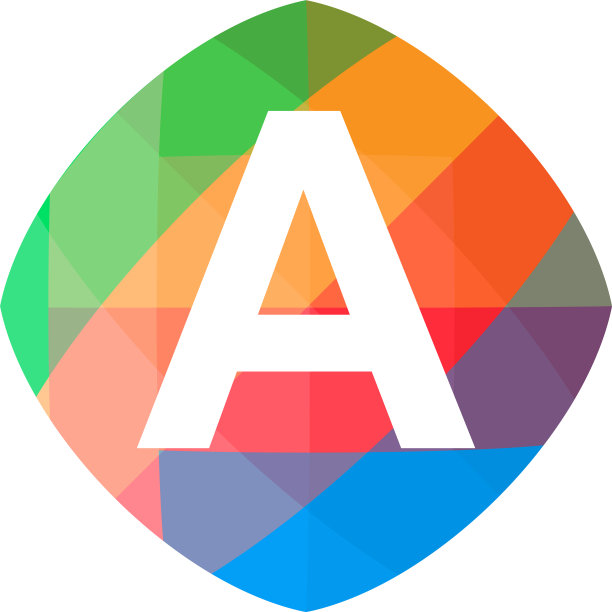 彩色首字母图标图片下载