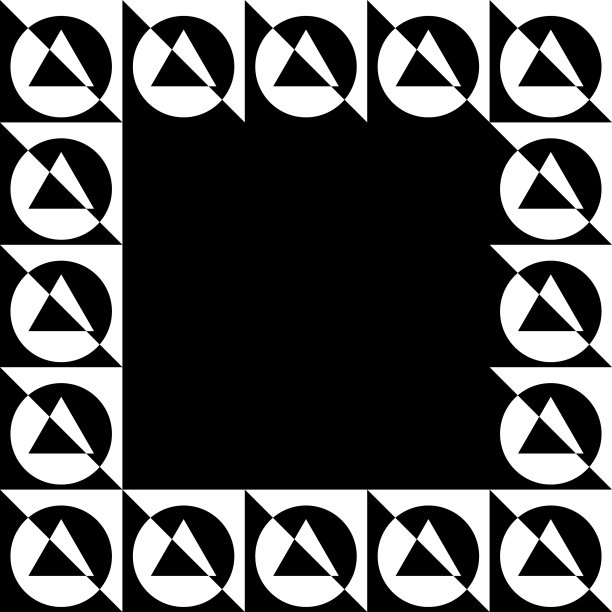 正方形格式的几何图片相框图片下载