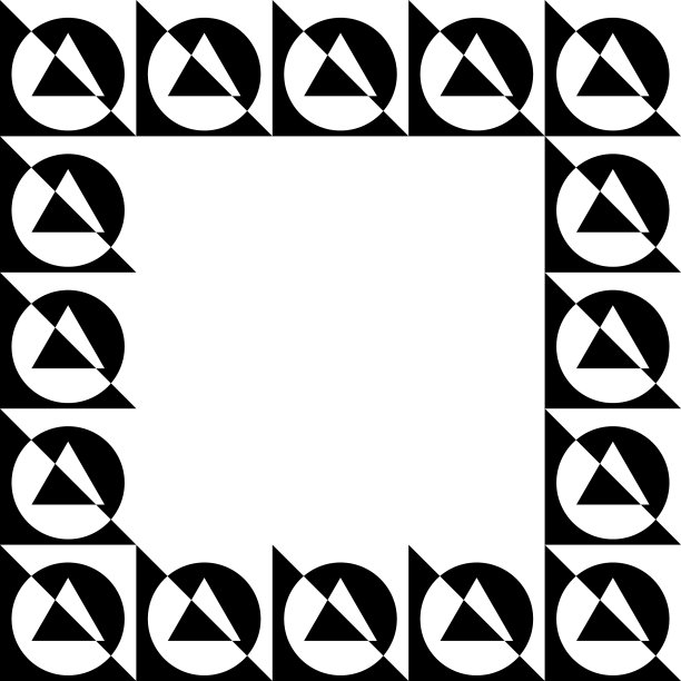 正方形格式的几何图片相框图片下载