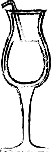 鸡尾酒玻璃杯子图片下载