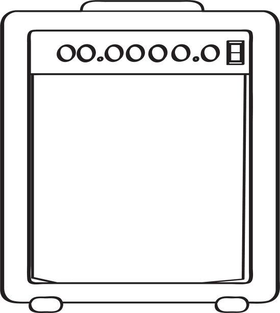 孤立的扬声器图标图片下载