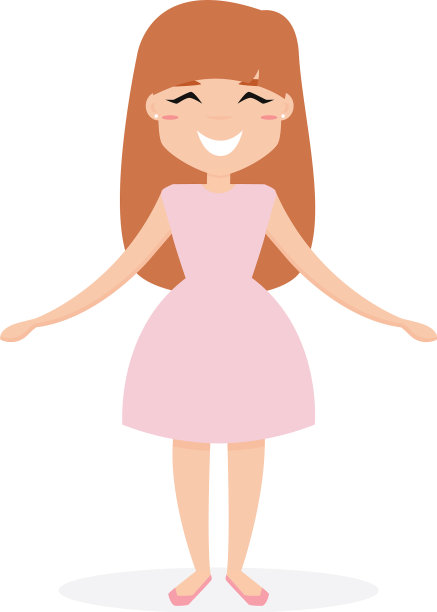 快乐的小女孩图片下载