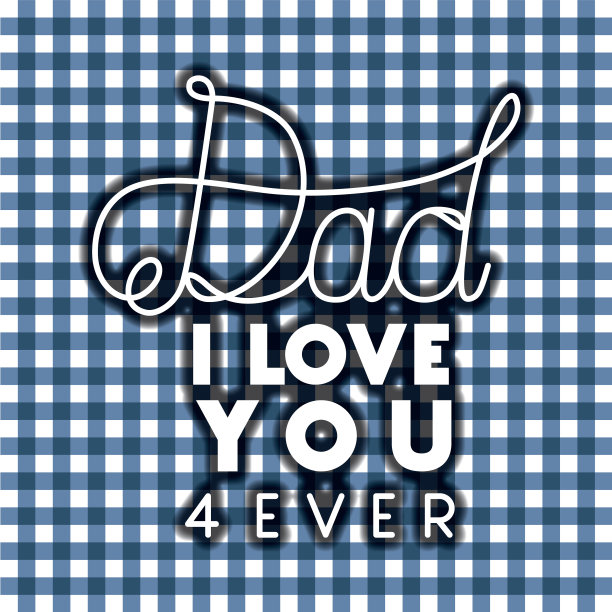 以纺织为背景的父亲节贺卡图片下载